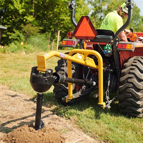 diy post hole digger skid steer|used 3 point hitch post hole digger for sale.